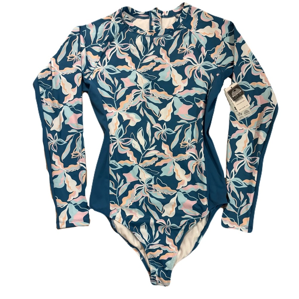 NWT Swimsuit Wet Suit Zip Up Beach Rashguard Womens Large